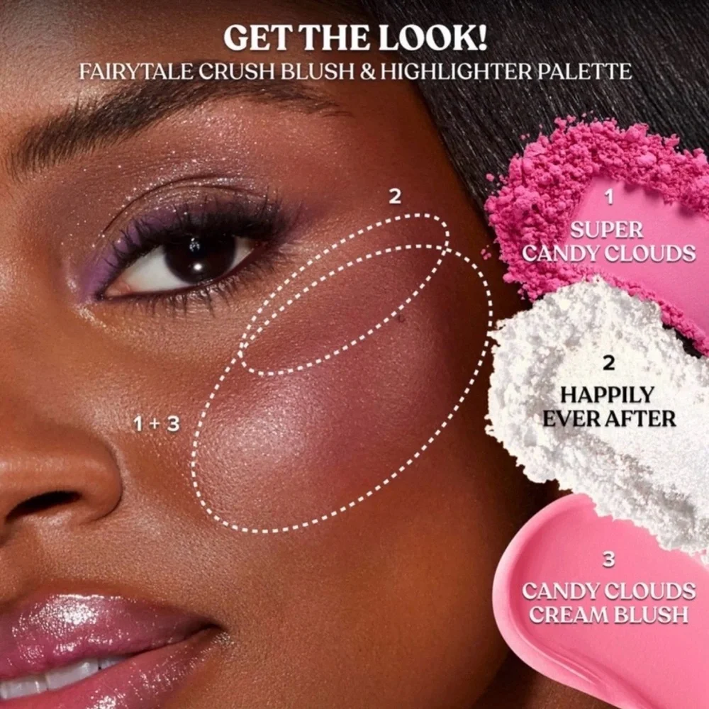 Too Faced New Fairytale Crush Limited Edition Blush and Highlighter Pallet